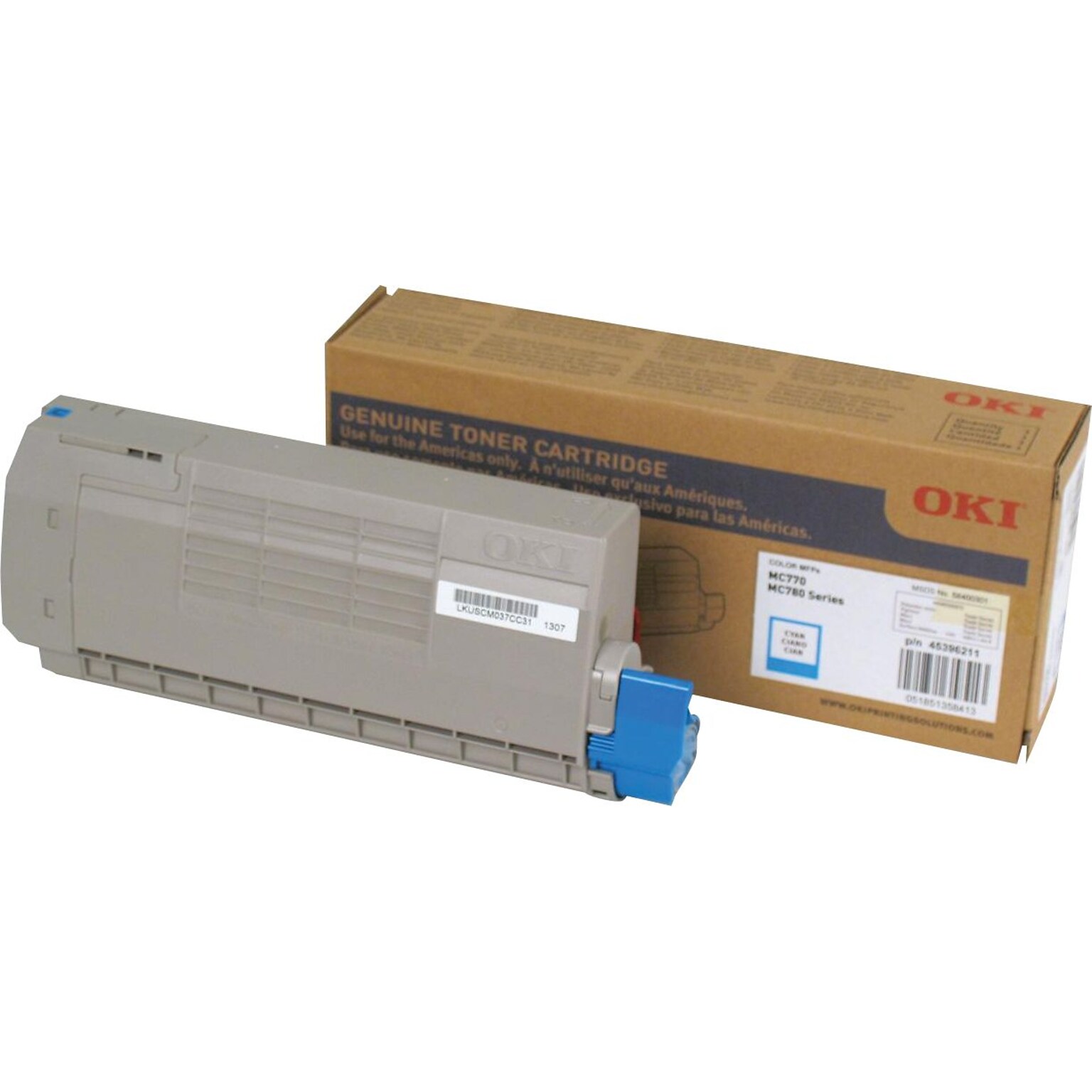 OKI 45396211 Cyan Standard Yield Toner Cartridge (3580645)