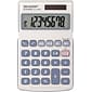 Sharp Elsi Mate EL-240SAB 8-Digit Pocket Calculator, Gray