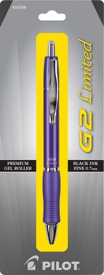 Pilot G2 Limited Retractable Gel Pen, Fine Point, Black Ink (31538)