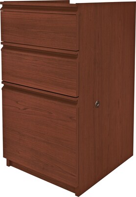 Bestar® Prestige+ Bordeaux Graphite Contemporary Collection; Full Pedestal