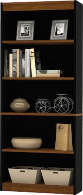 Bestar® Innova Office Collection 5-Shelf 72 Laminate Bookcase,Tuscany Brown Finish (92700-3163)