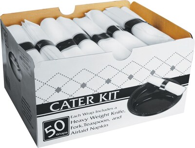 Berkley Square® Cater Kit; Black, 200/Case
