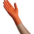 Ambitex® Pro Powder Free Nitrile Gloves, Orange, Small, 1000/CT