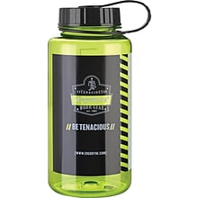 Ergodyne® Chill-Its® 1 Liter Wide Mouth Plastic Water Bottle, Lime
