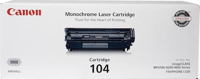 Canon 104 Black Standard Yield Toner Cartridge (0263B001)