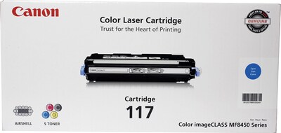 Canon 117 Cyan Standard Yield Toner Cartridge (2577B001AA)