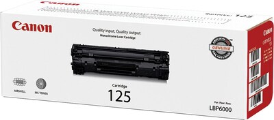Canon 125 Black Standard Yield Toner Cartridge (3484B001) | Quill
