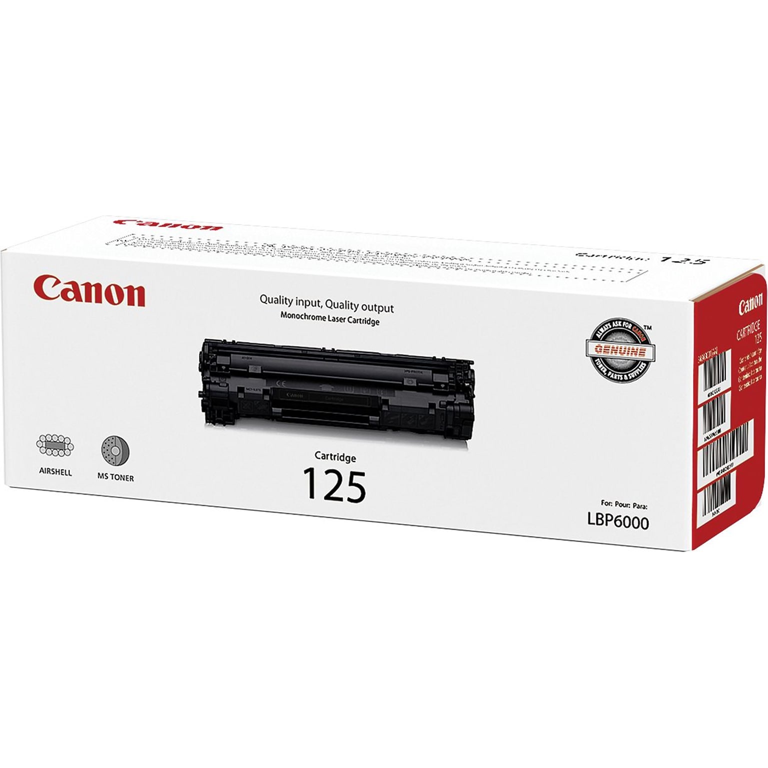 Canon 125 Black Standard Yield Toner Cartridge   (3484B001)