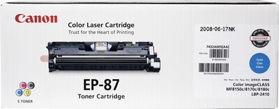 Canon EP-87 Cyan Standard Yield Toner Cartridge (7432A005AA)