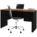 Bestar® Somerville Collection, Executive Desk, Black & Tuscany Brown