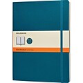 Moleskine Classic Extra Large 1-Subject Professional Notebook, 7.5 x 10, Narrow Ruled, 96 Sheets, Blue (323753)