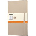Moleskine Classic Colored Notebook, Large, Ruled, Khaki Beige, Soft Cover, 5 x 8-1/4