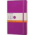 Moleskine Classic Colored Notebook, Large, Ruled, Orchid Purple, Soft Cover, 5 x 8-1/4