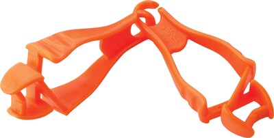 Ergodyne Squids Dual Clip Glove Grabber, Hi-Vis Orange, 6/Carton (19118)