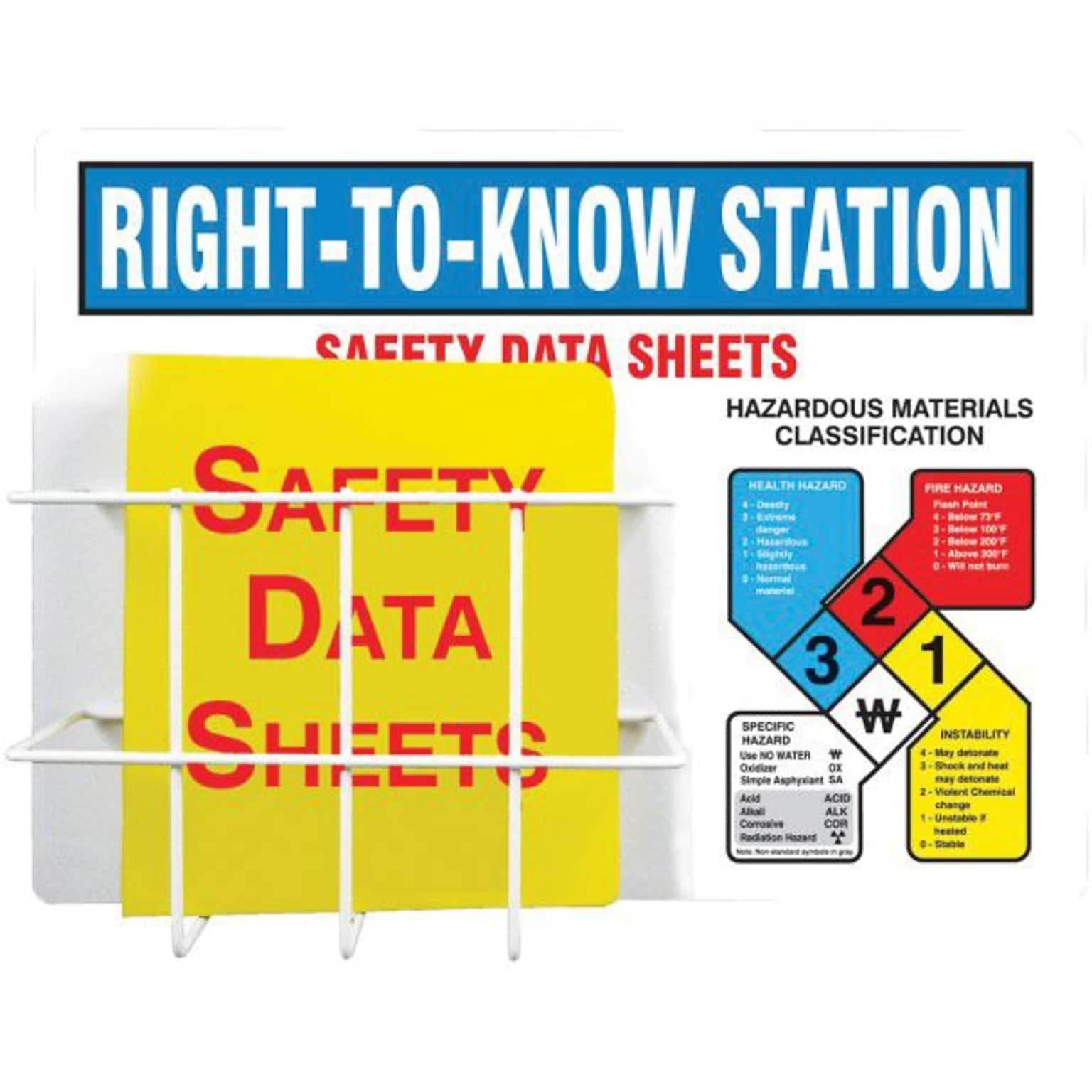 Accuform Signs® Right-to-Know Station, 18 x 24