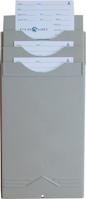 Pyramid® Expanding Time Card Rack; 31"H x 2-1/4"D