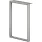 HON® Voi® Steel 14.3" O-Leg Support For Overhead Cabinet, Platinum Metallic