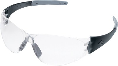 MCR Safety® Crews Safety Glasses, Wrap Around, Anti-Fog, Clear
