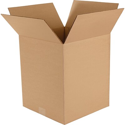 22 x 18 x 18 Shipping Boxes, Brown, 15/Bundle (221818)