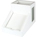 Victor Technology Wood Desk Accessories, Pencil & Pen Cup/Note Holder, Pure White