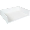 Victor Technology Wood Desk Accessories, Stackable Letter Paper Tray, Pure White