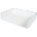 Victor Technology Wood Desk Accessories, Stackable Letter Paper Tray, Pure White