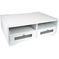 Victor Technology 4-Compartment MDF Storage Drawer, Pure White (W1130)