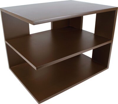 Victor Technology Wood Desk Accessories Corner Shelf, Mocha Brown (B1120)