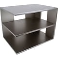 Victor Technology Wood Desk Accessories, Corner Shelf, Classic Silver