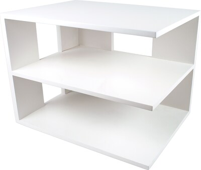 Victor Technology 2-Compartment MDF Shelves, Pure White (W1120)