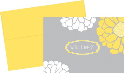 Great Papers! Sunny Flowers Thank You Cards, 24/Pack