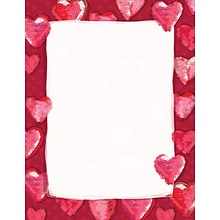 Great Papers® Fuzzy Hearts Letterhead, 80/Pack