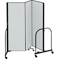 FREEstanding™ 6x 59 Grey Room Divider