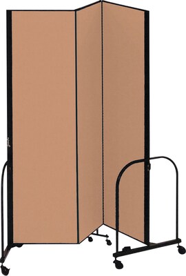 Screenflex® 3-Panel FREEstanding™ Portable Room Dividers; 8H x 59L, Oatmeal