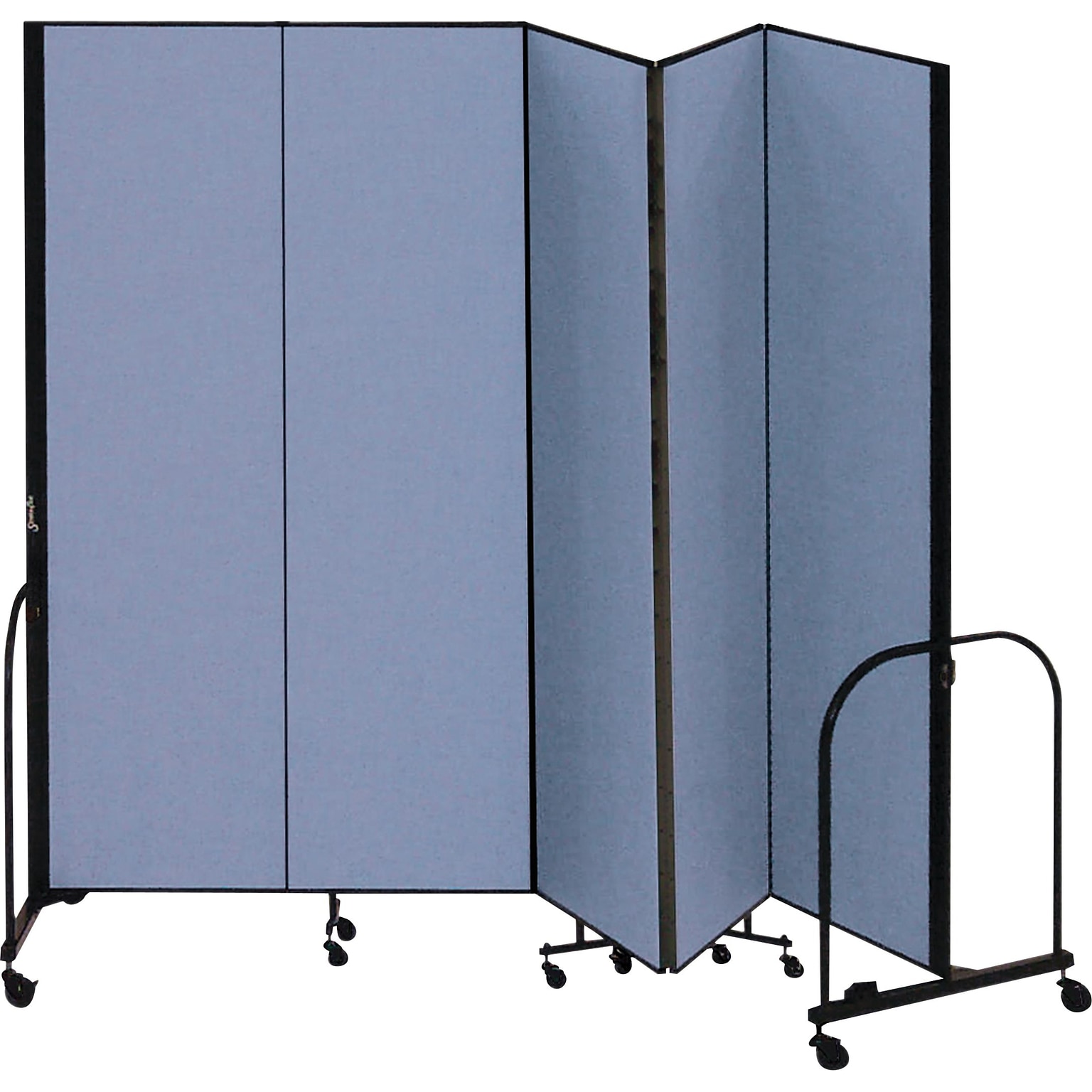 Screenflex® 5-Panel FREEstanding™ Portable Room Dividers; 8H, Blue