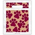 Medical Arts Press® Veterinary Non-Personalized 2-Color Small Supply Bags, Paw Prints