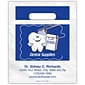 Medical Arts Press® Dental Personalized Small 2-Color Supply Bags; 7-1/2x9", Happy Tooth, Dental Supplies, 100 Bags, (54004)