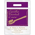 Medical Arts Press® Dental Personalized Large 2-Color Supply Bags; 9 x 13, Gentle Dental Care, 100