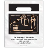 Medical Arts Press® Dental Personalized 2-Color Supply Bags, 7-1/2x9, Brush/Floss/Paste Graphics