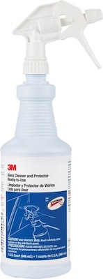 3M™ Glass Cleaner and Protector, Ready-To-Use, Each with a Trigger Sprayer, Quart (85788)