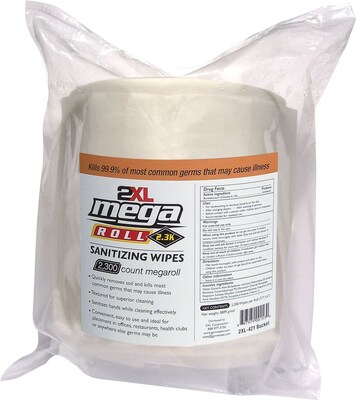 Care Wipes® Mega Roll 2300 Sheet Sanitizing Wipes, 2300 Sheet Refill Roll, 2 per case