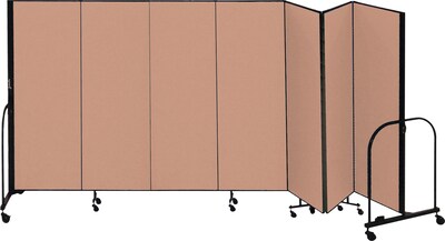 Screenflex® 7-Panel FREEstanding™ Portable Room Dividers; 6H x 131L; Oatmeal