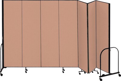 Screenflex® 7-Panel FREEstanding™ Portable Room Dividers; 8'H x 13'1"L; Oatmeal