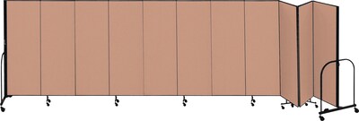 Screenflex® 11-Panel FREEstanding™ Portable Room Dividers; 6H x 205L, Oatmeal
