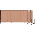 Screenflex® 11-Panel FREEstanding™ Portable Room Dividers; 8H x 205L, Oatmeal