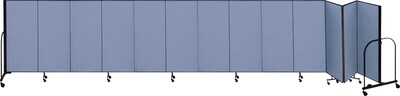 Screenflex® 13-Panel FREEstanding™ Portable Room Dividers; 6H x 241L, Blue