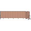 Screenflex® 13-Panel FREEstanding™ Portable Room Dividers; 6H x 241L, Oatmeal