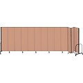 Screenflex® 13-Panel FREEstanding™ Portable Room Dividers; 74H x 241L, Oatmeal