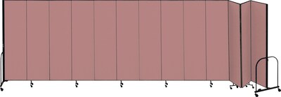 Screenflex® 13-Panel FREEstanding™ Portable Room Dividers; 8H x 241L, Mauve