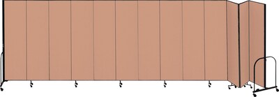 Screenflex® 13-Panel FREEstanding™ Portable Room Dividers; 8H x 241L, Oatmeal